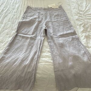 NWT Lavender Linen Faithful the Brand Anthropologie Pants